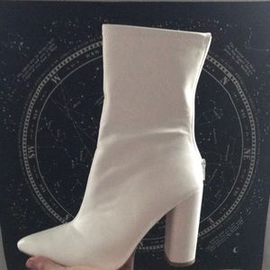 Nasty Gal White Booties